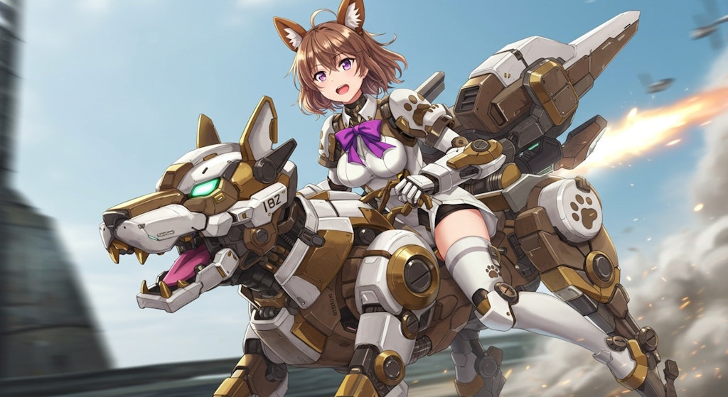 犬型メカ娘　オプション装備