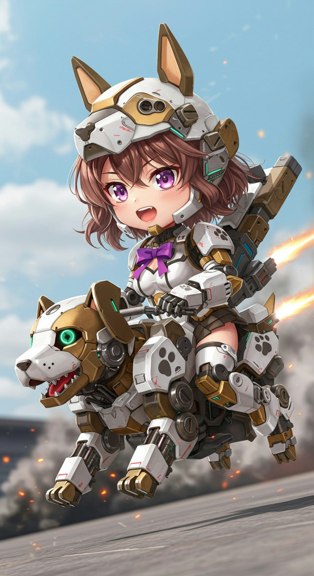 犬型メカ娘　オプション装備