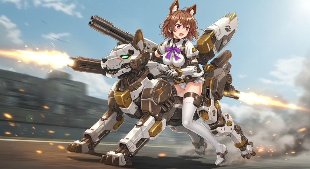 犬型メカ娘　オプション装備