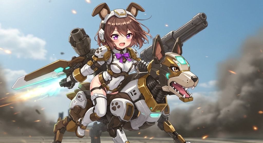犬型メカ娘　オプション装備