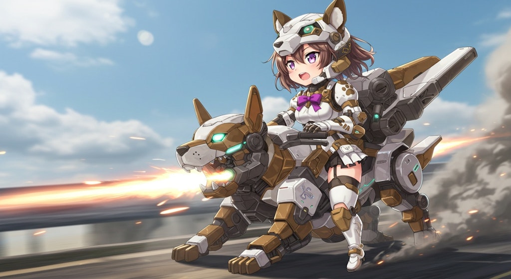 犬型メカ娘　オプション装備