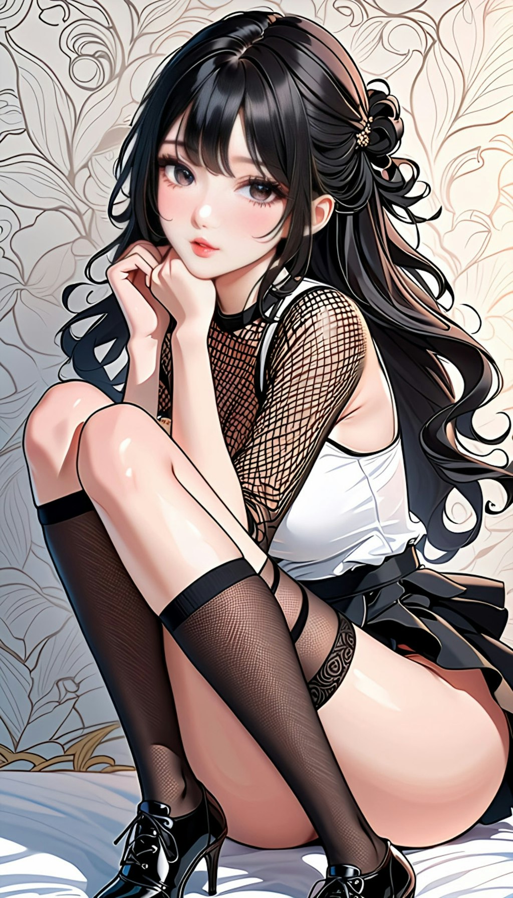 黒髪の美女