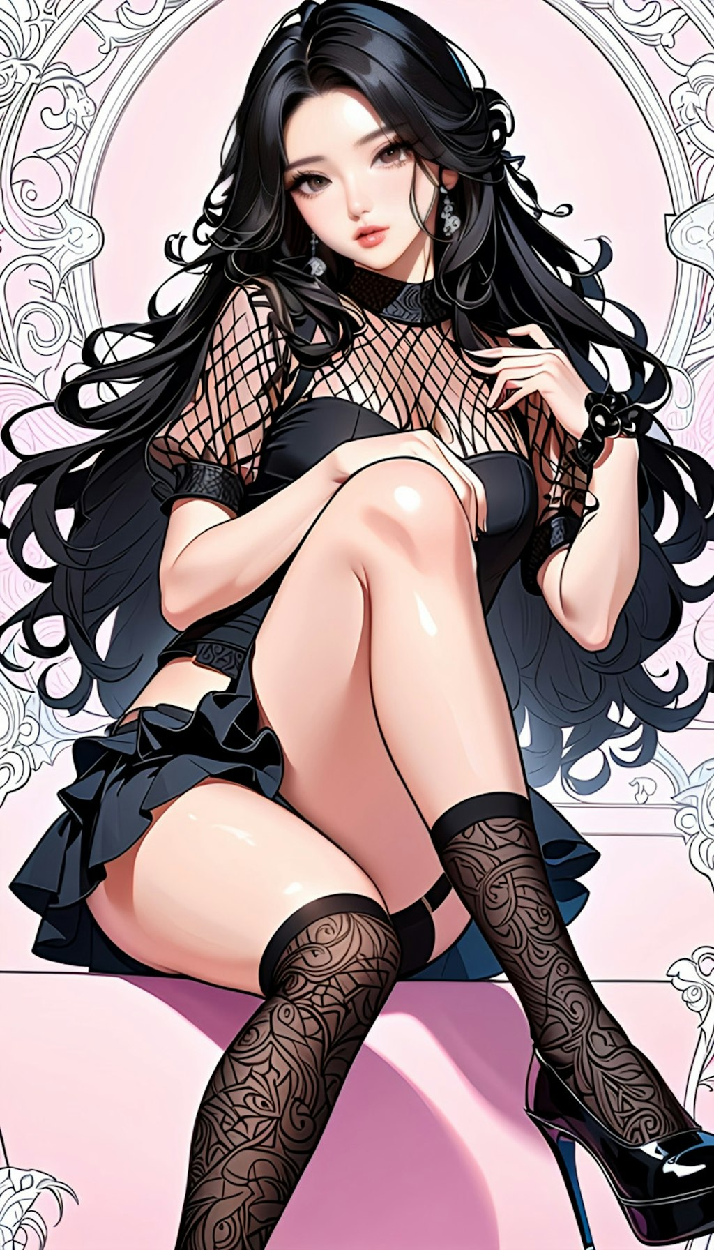 黒髪の美女