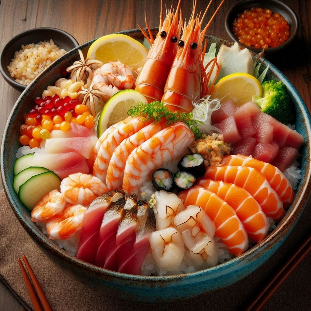 市場食堂の海鮮丼