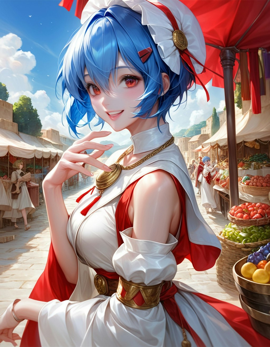 レイちゃんローマでお買い物