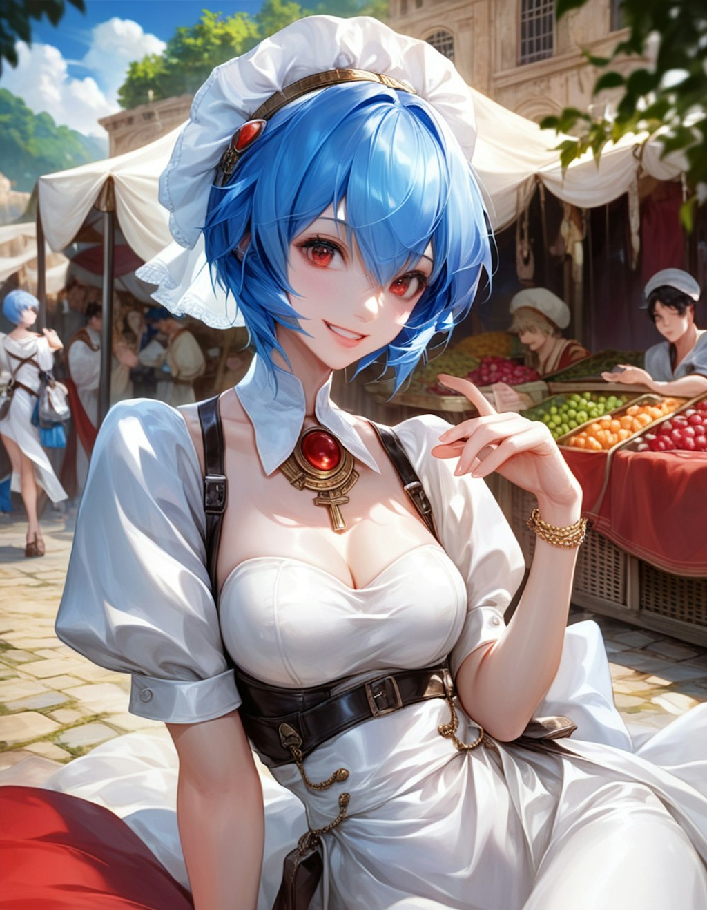 レイちゃんローマでお買い物