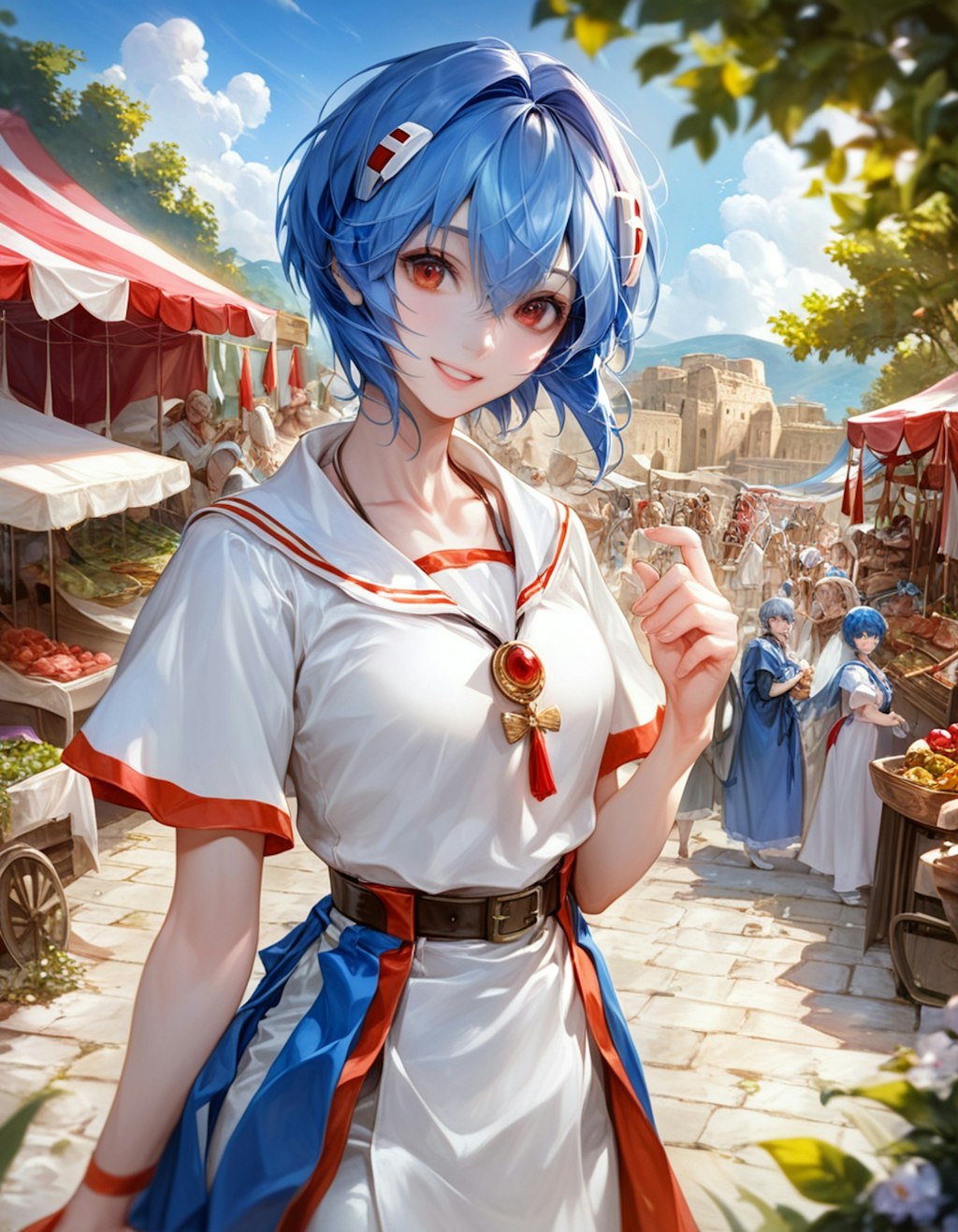 レイちゃんローマでお買い物