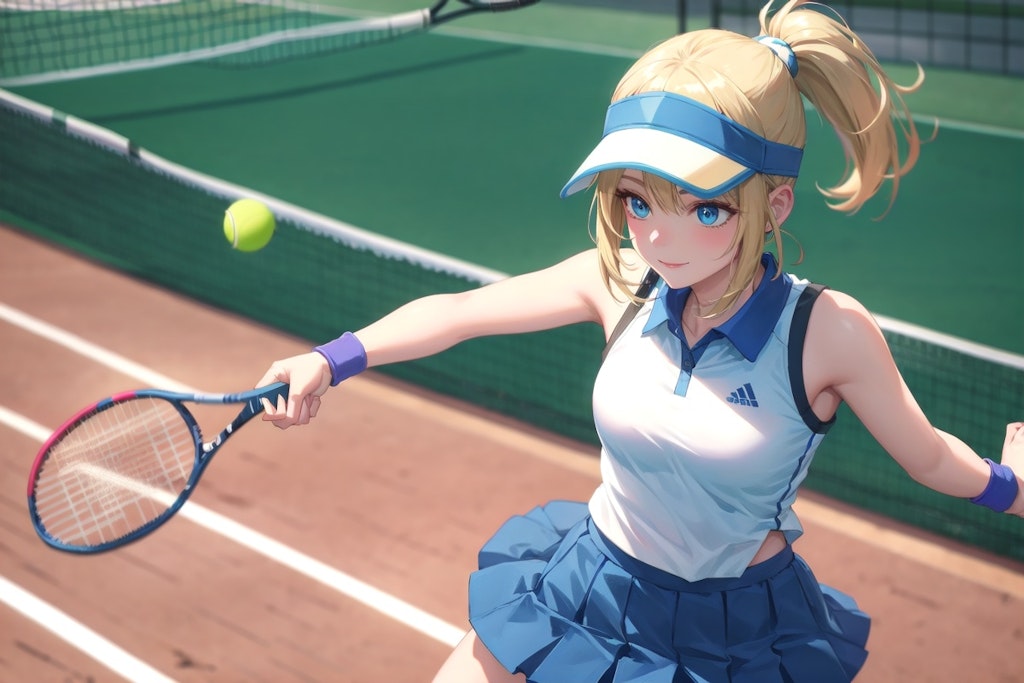 美女テニスプレイヤー　ー by 【オリジナルは、A.Libra 様】ー