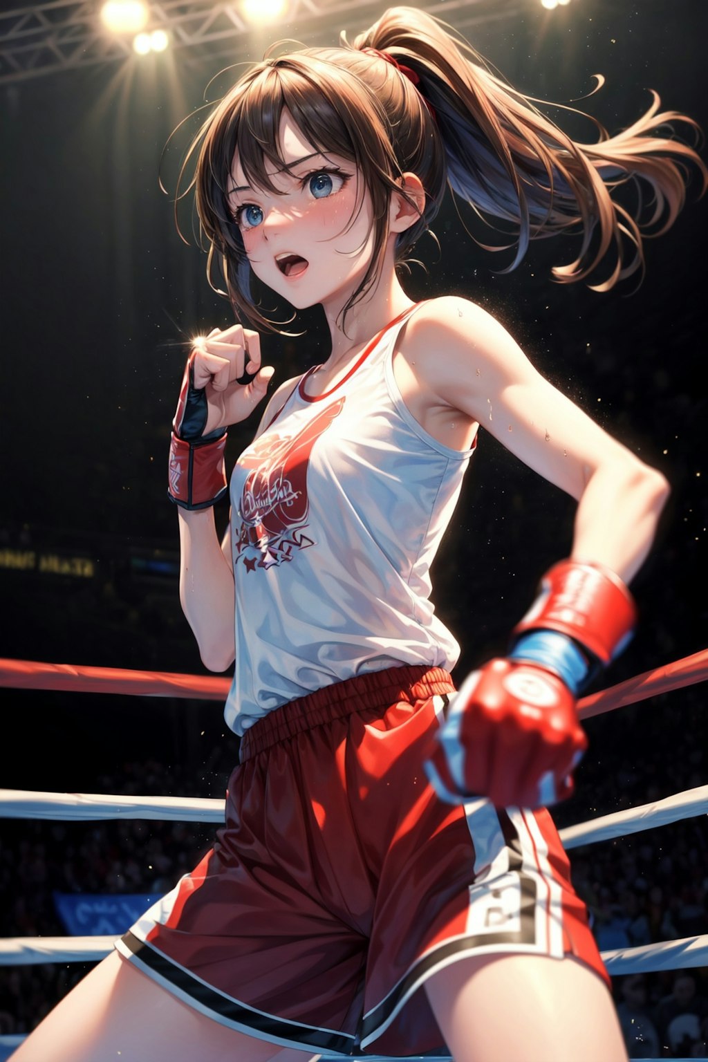 ボクシングマッチの女の子②