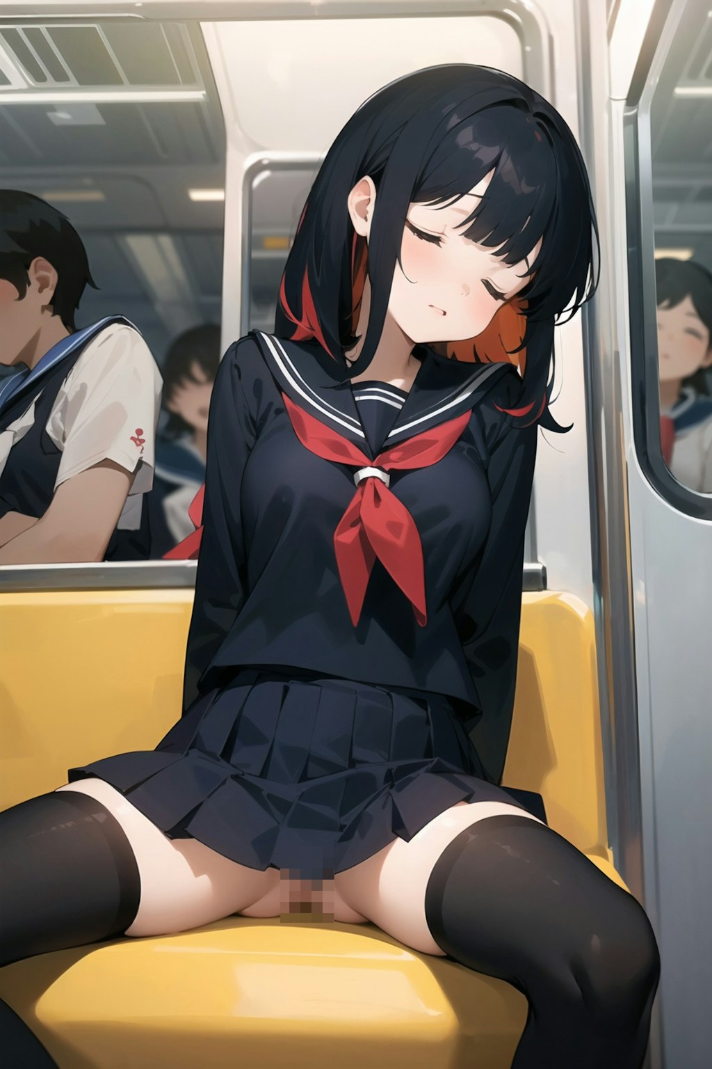 通勤電車に現れる痴女JK