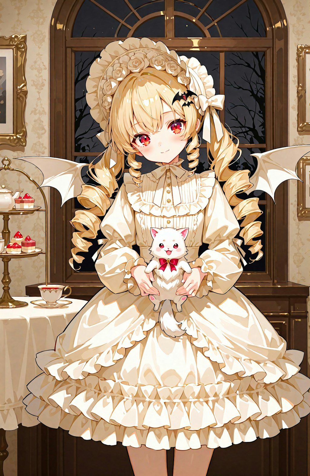 金髪ドリル吸血鬼と夜のお茶会