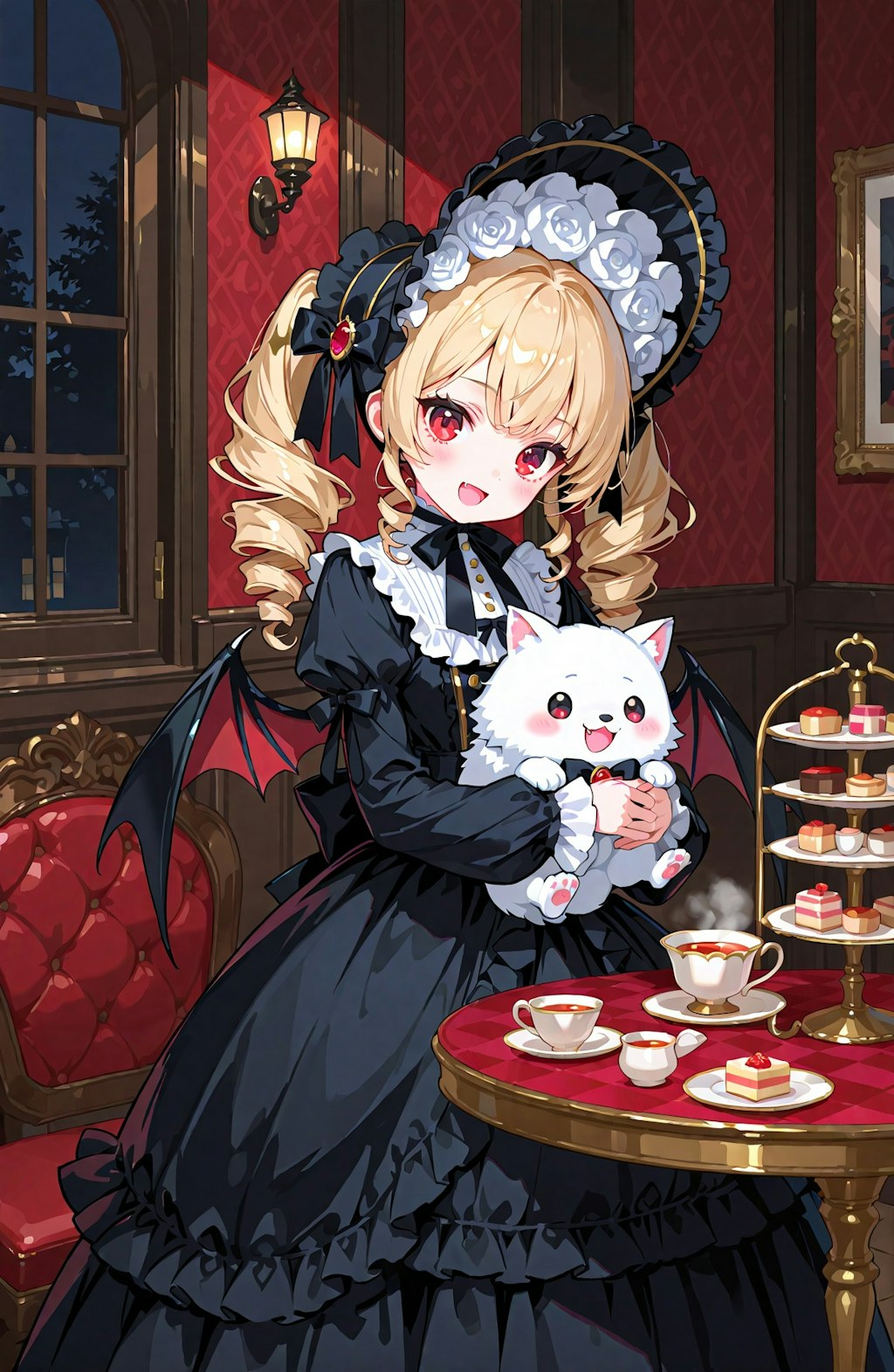 金髪ドリル吸血鬼と夜のお茶会