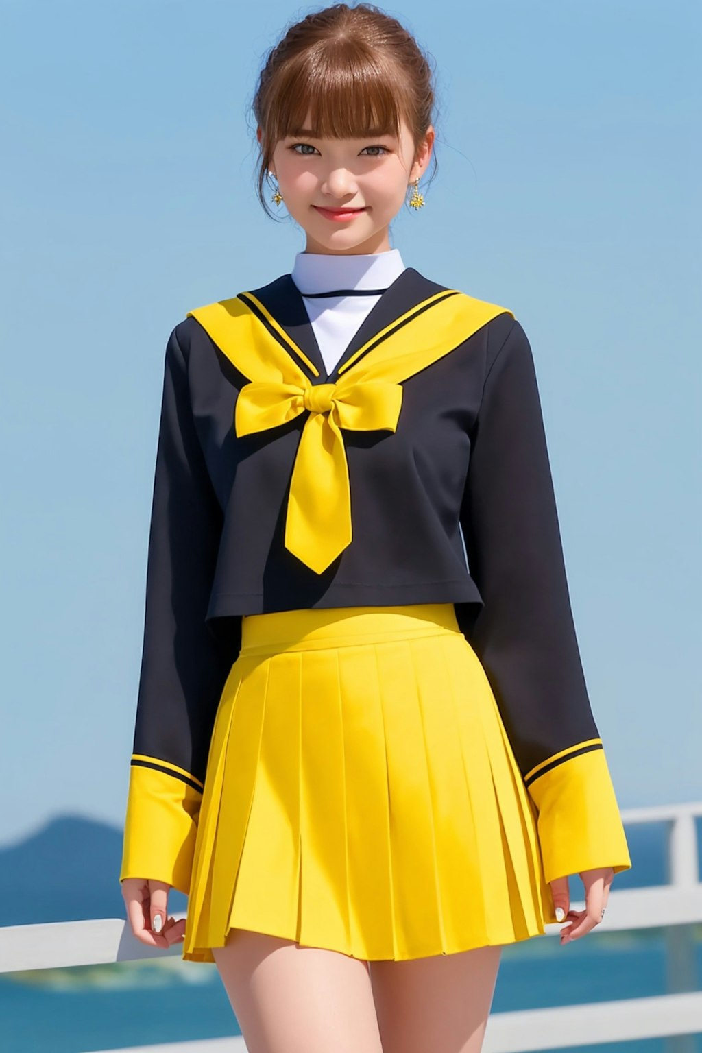 p186 トパーズイエローのセーラー服