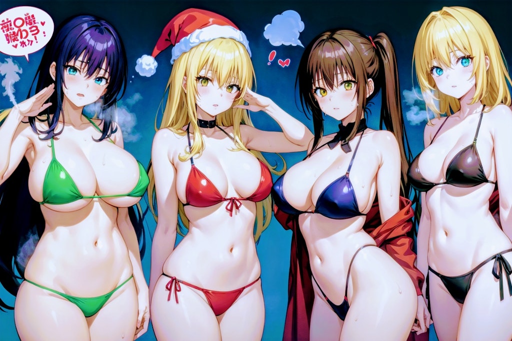 V4Bさんでクリスマス水着