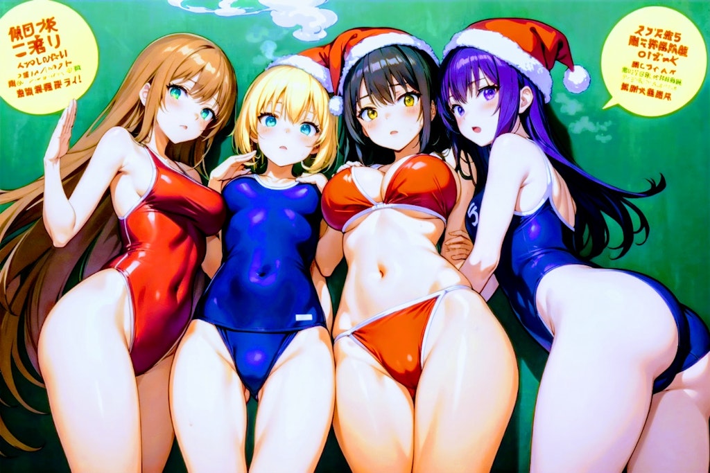 V4Bさんでクリスマス水着