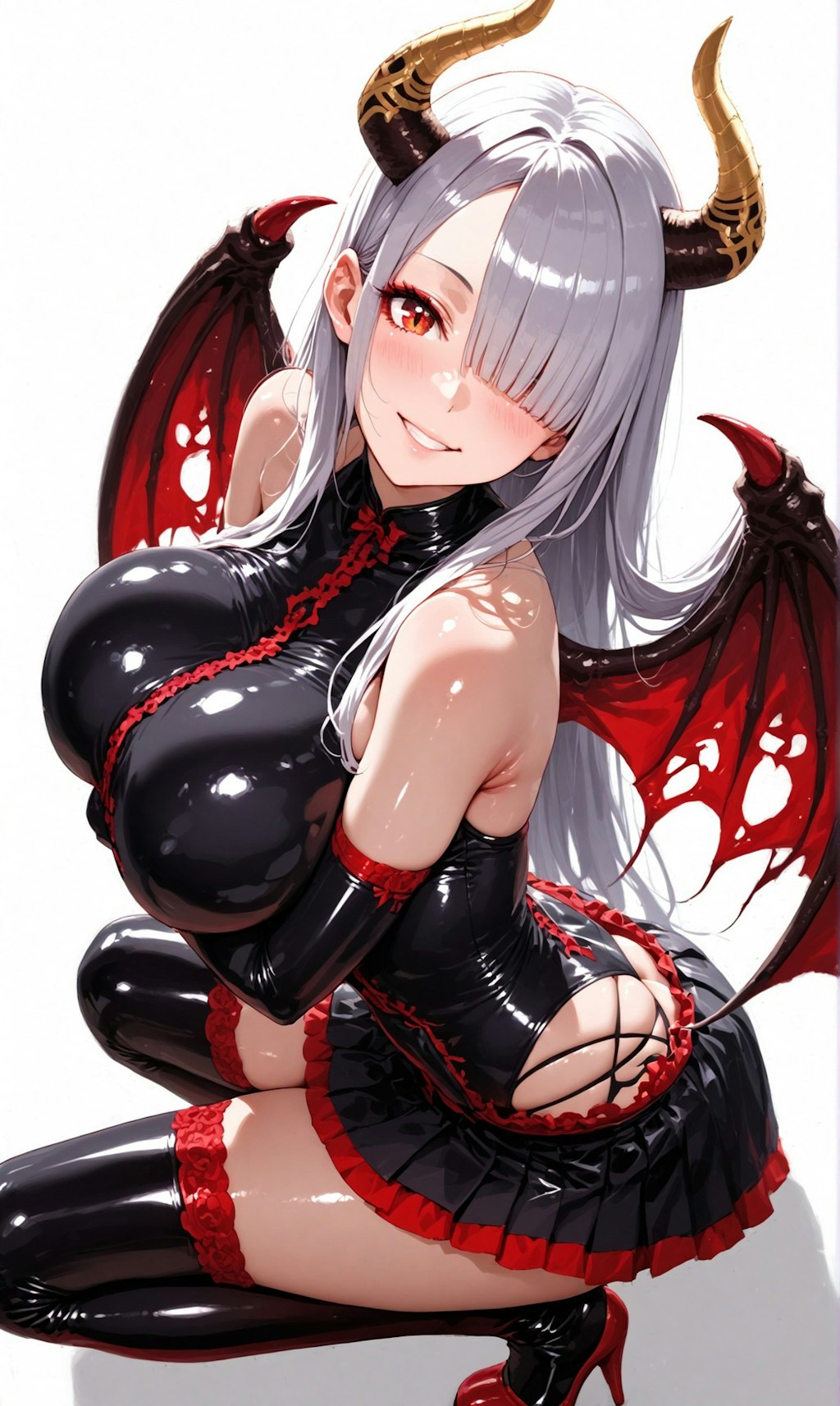 サキュバスガール・片目隠れお姉さん7