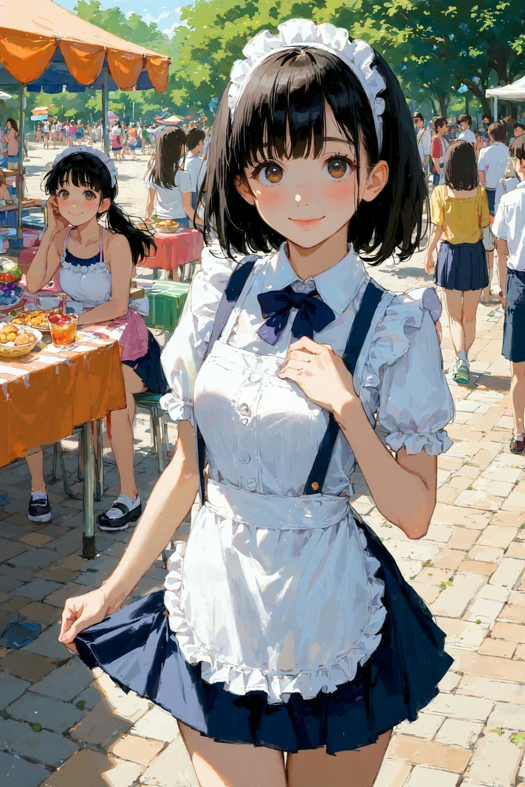 学園祭のメイドさん