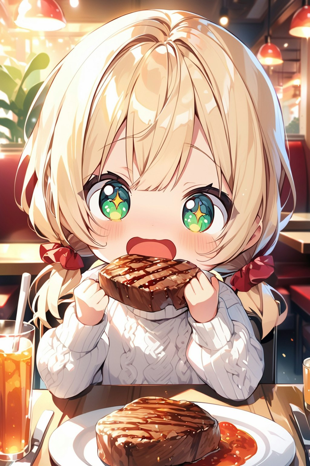 でっかいお肉～♪