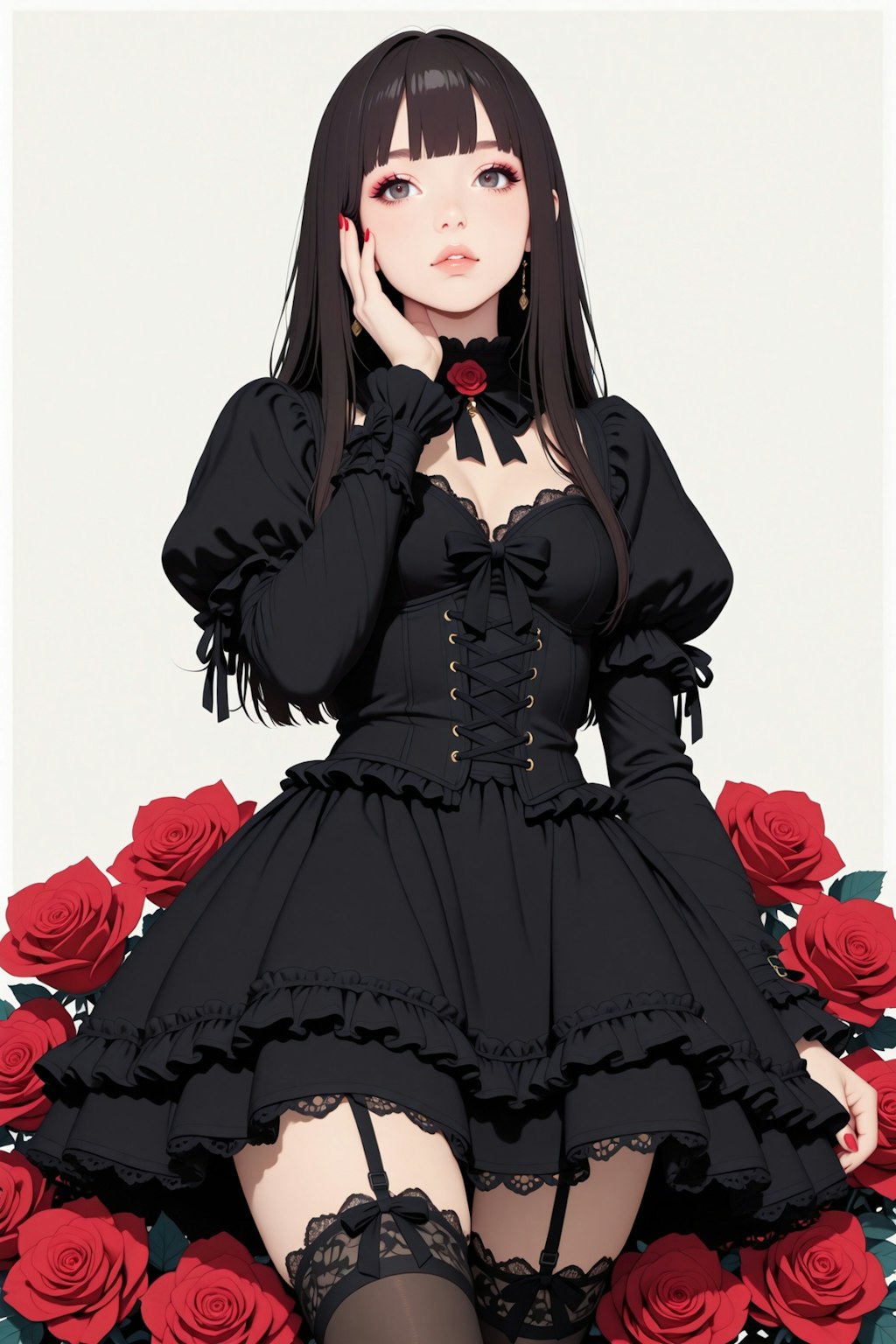 薔薇とゴシックロリータ