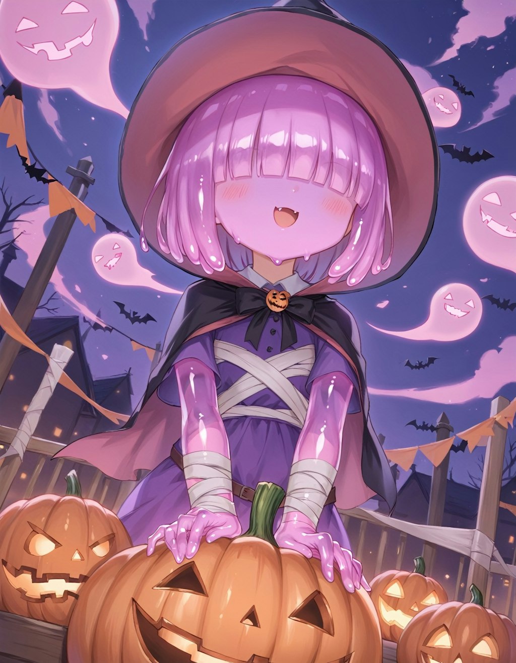 ピンクスライムのハロウィン