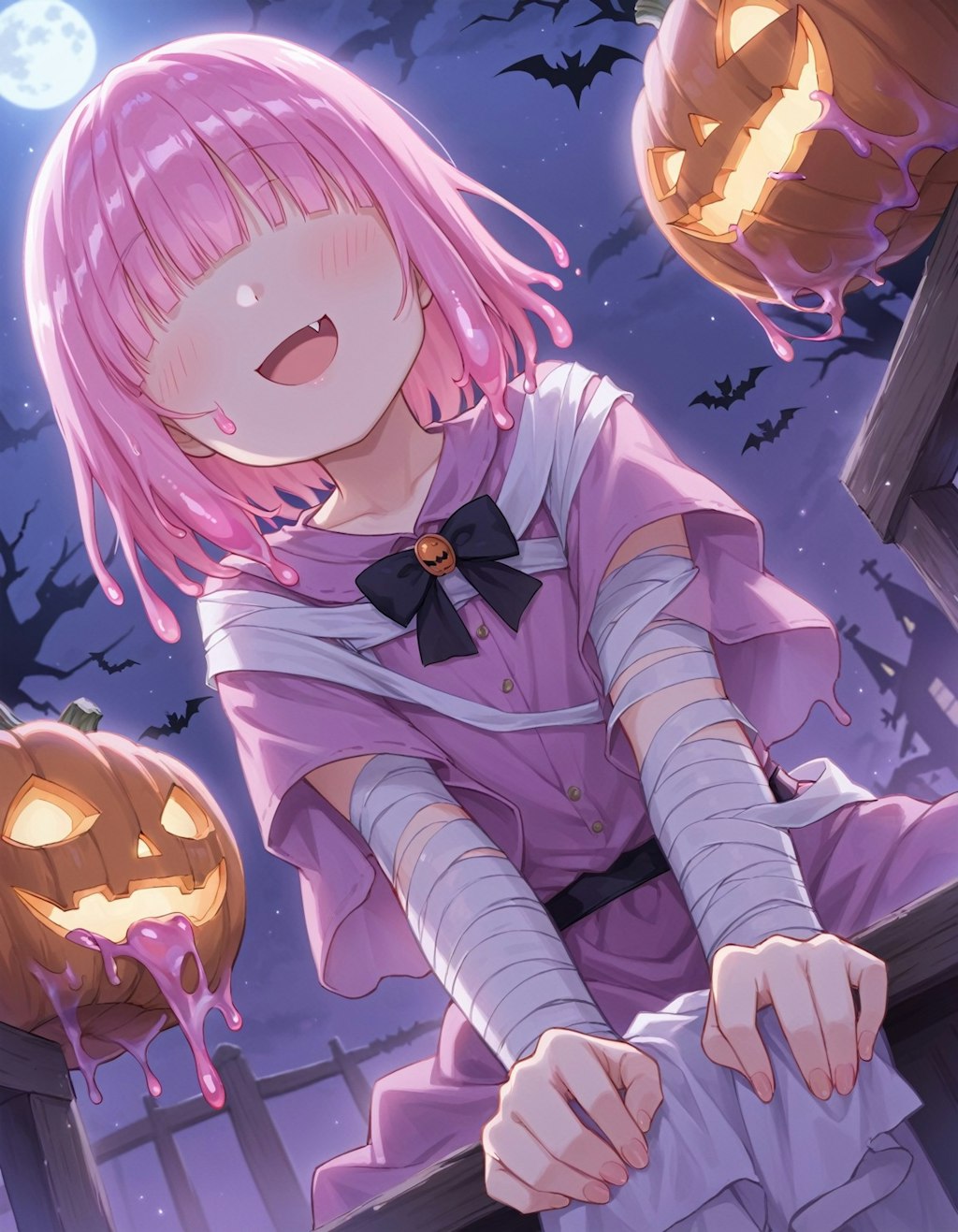 ピンクスライムのハロウィン