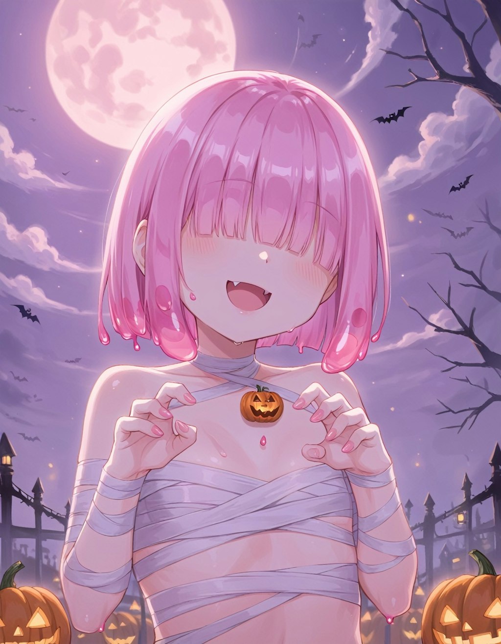 ピンクスライムのハロウィン