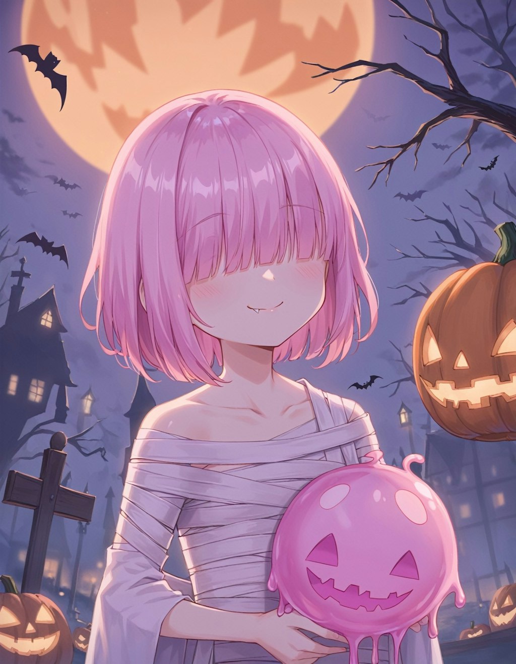 ピンクスライムのハロウィン