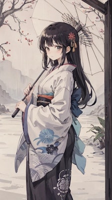 和傘をさす女の子 #3 | の人気AIイラスト・グラビア