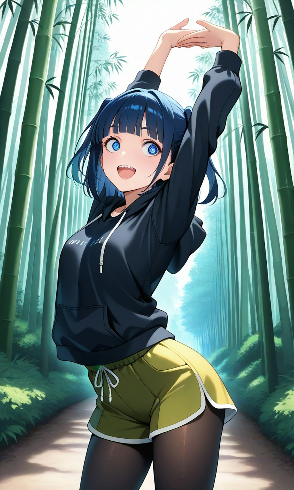 アニキ、たけのこのポーズだよ🎵