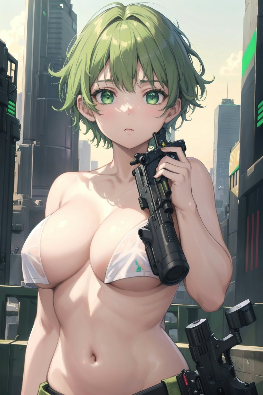 銃を持つ少女