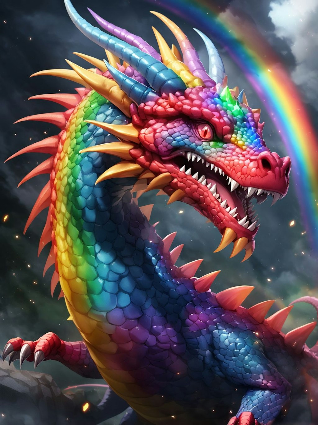 虹色の竜