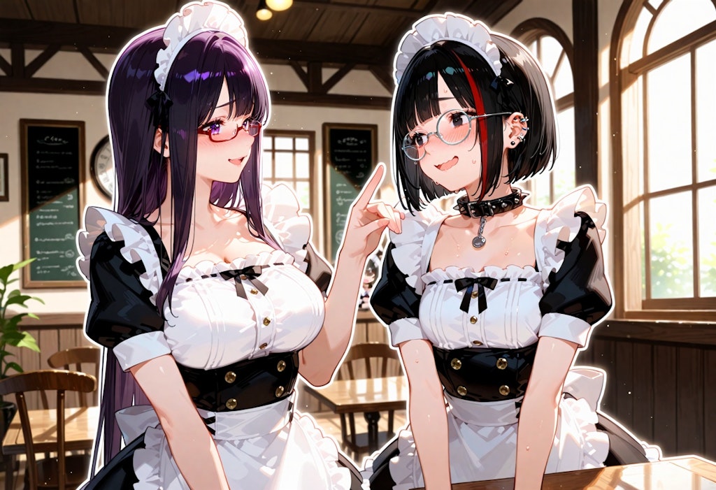 新人メイド教育。