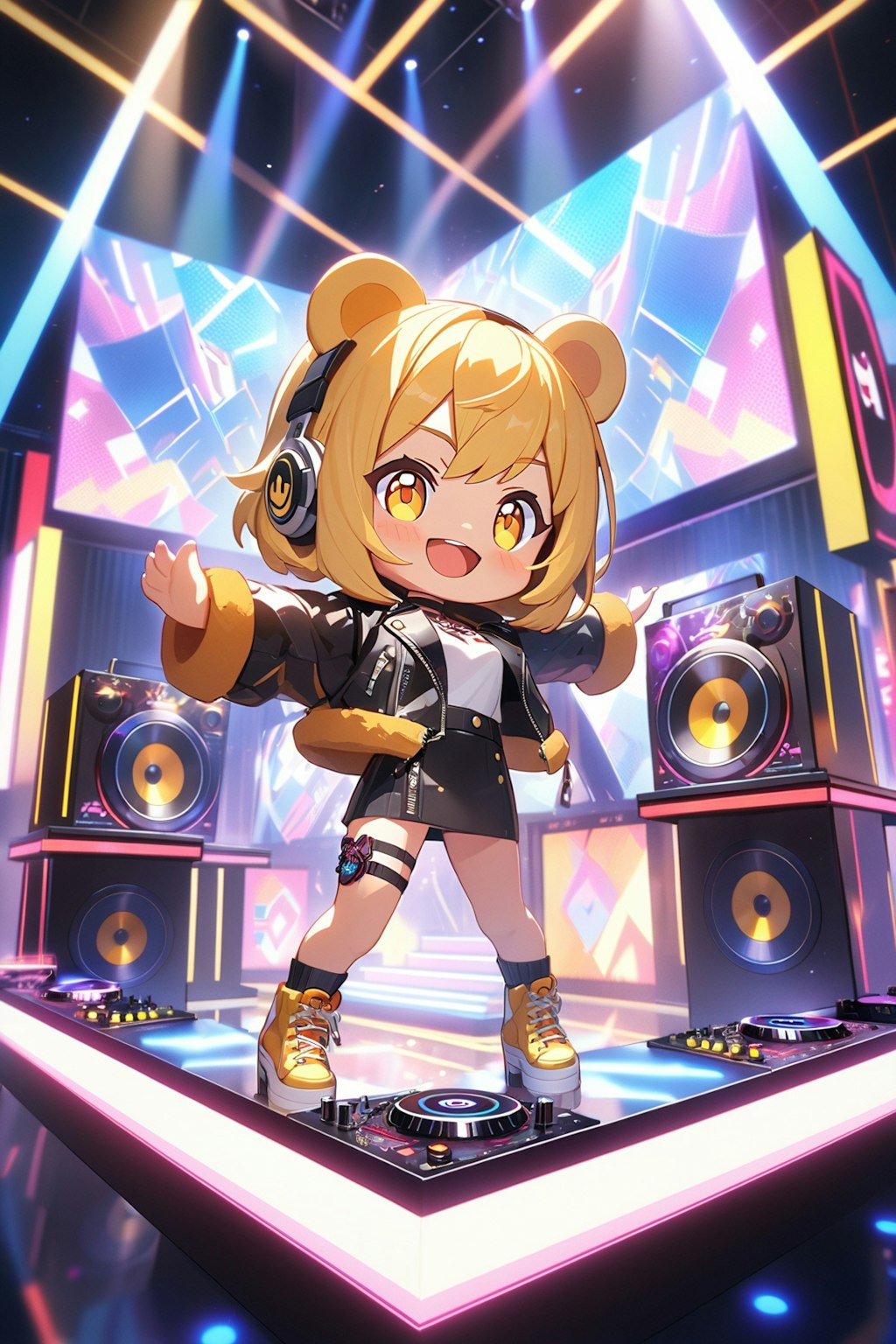 クマさんのDJパフォーマンス↑↑♪