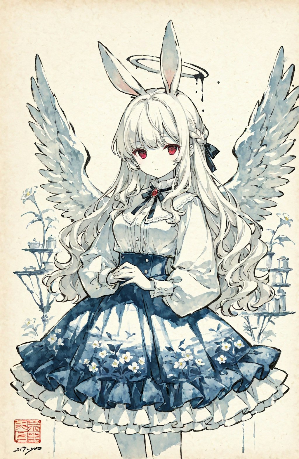 【ネタ】墨絵天使エリアーヌ