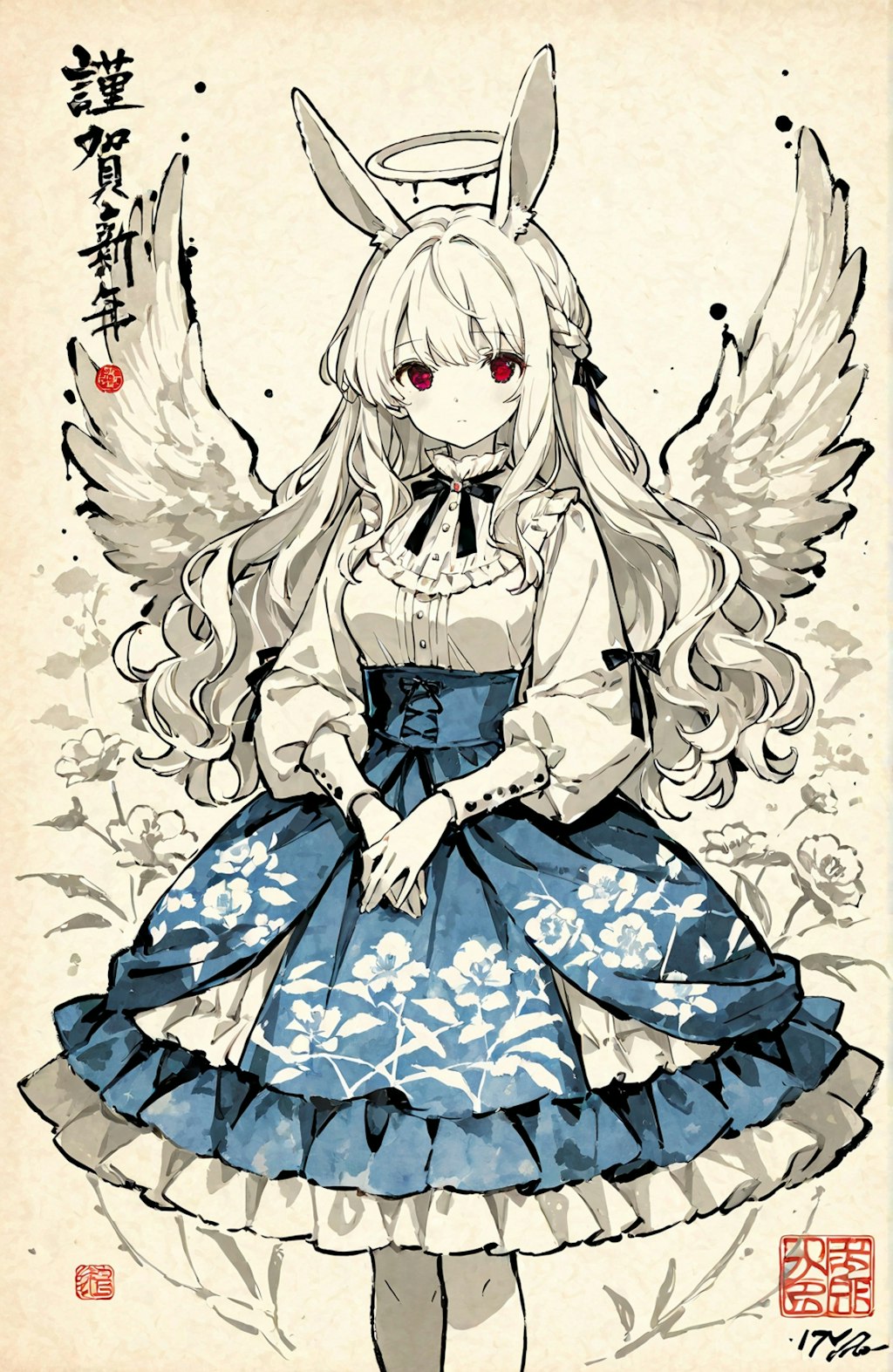 【ネタ】墨絵天使エリアーヌ