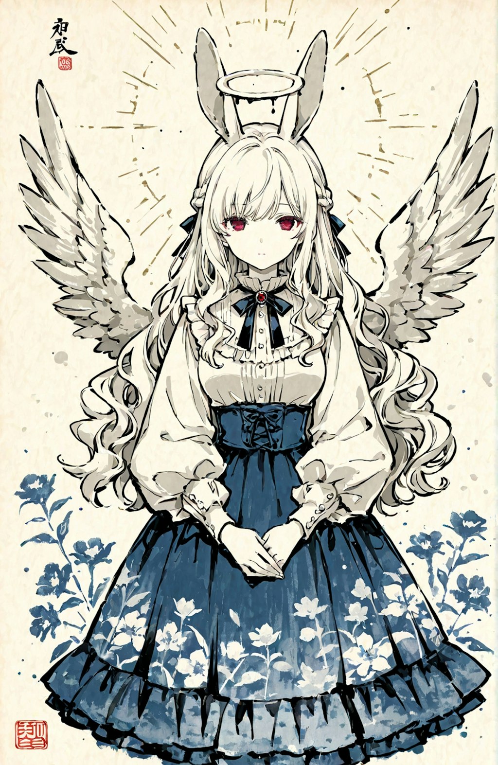 【ネタ】墨絵天使エリアーヌ