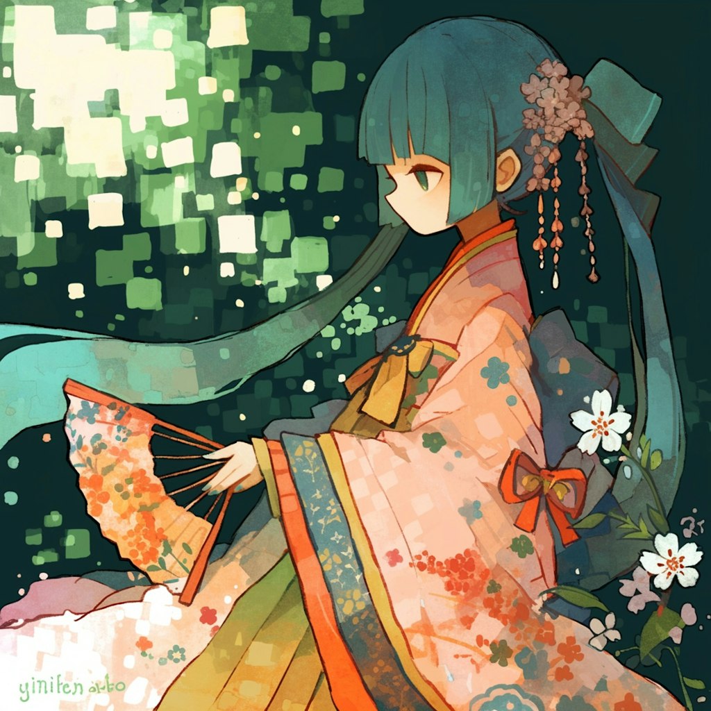初音の装い