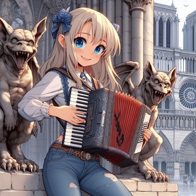 手風琴弾きの少女(ノートルダムｰガーゴイル幻視)2