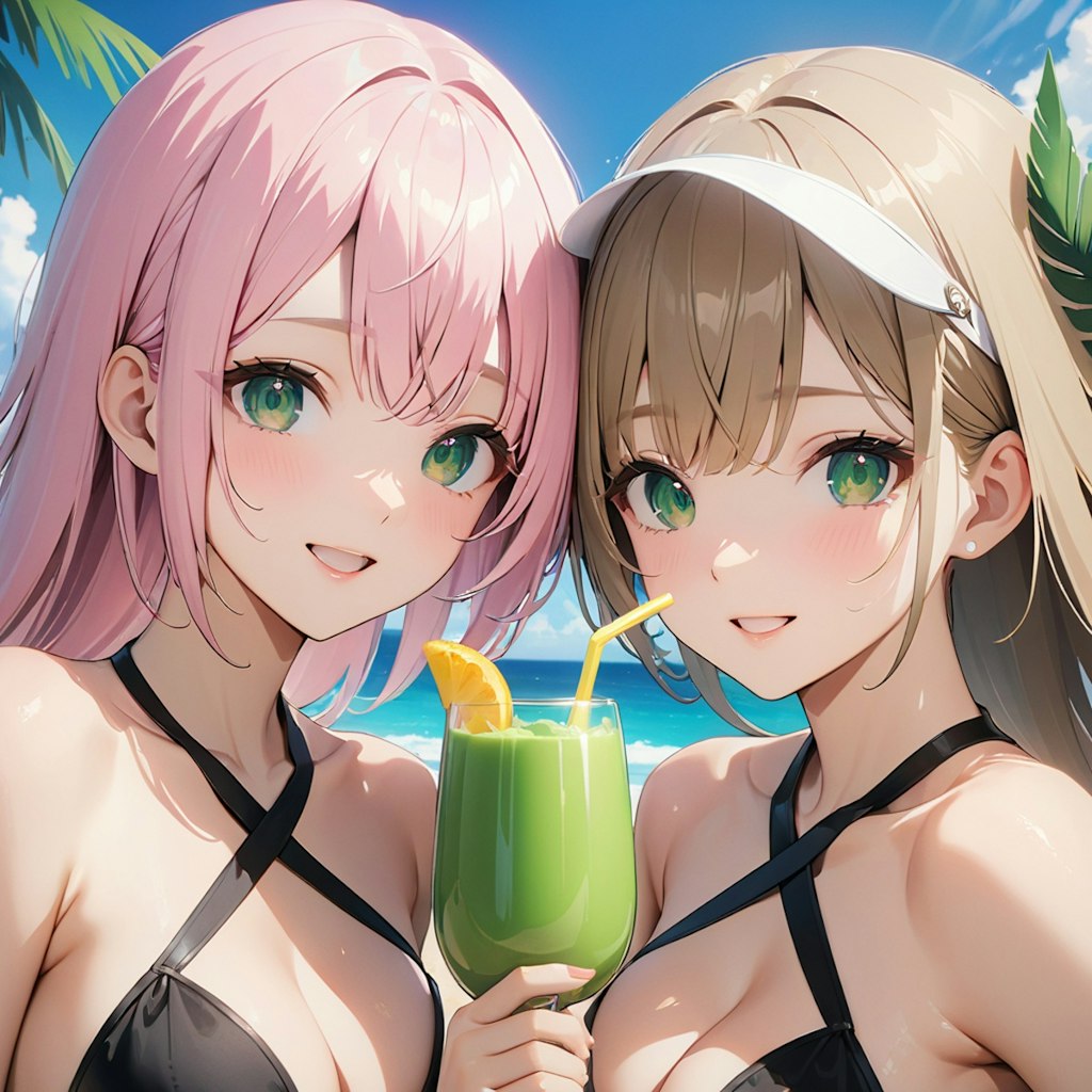 Would you like a smoothie too?　（３人のはずが、また２人）