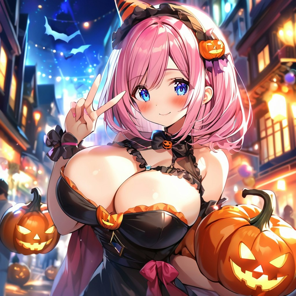 看板娘：マナ・テティス　ハロウィン編