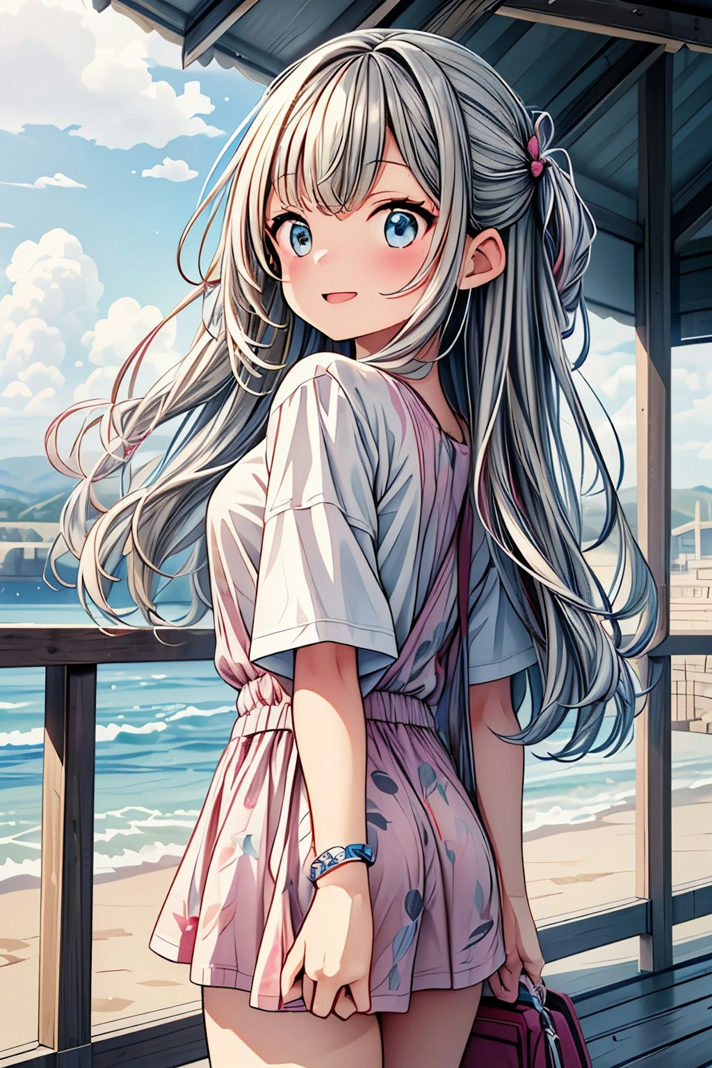 海×女の子