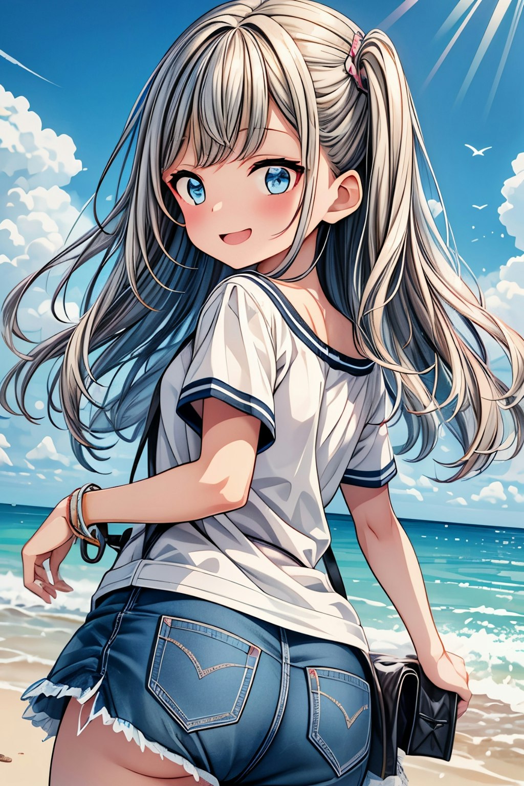 海×女の子