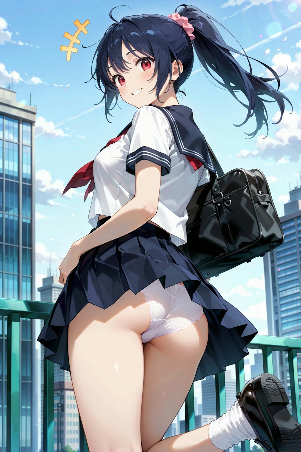 パンチラ登校撮影会 Y619