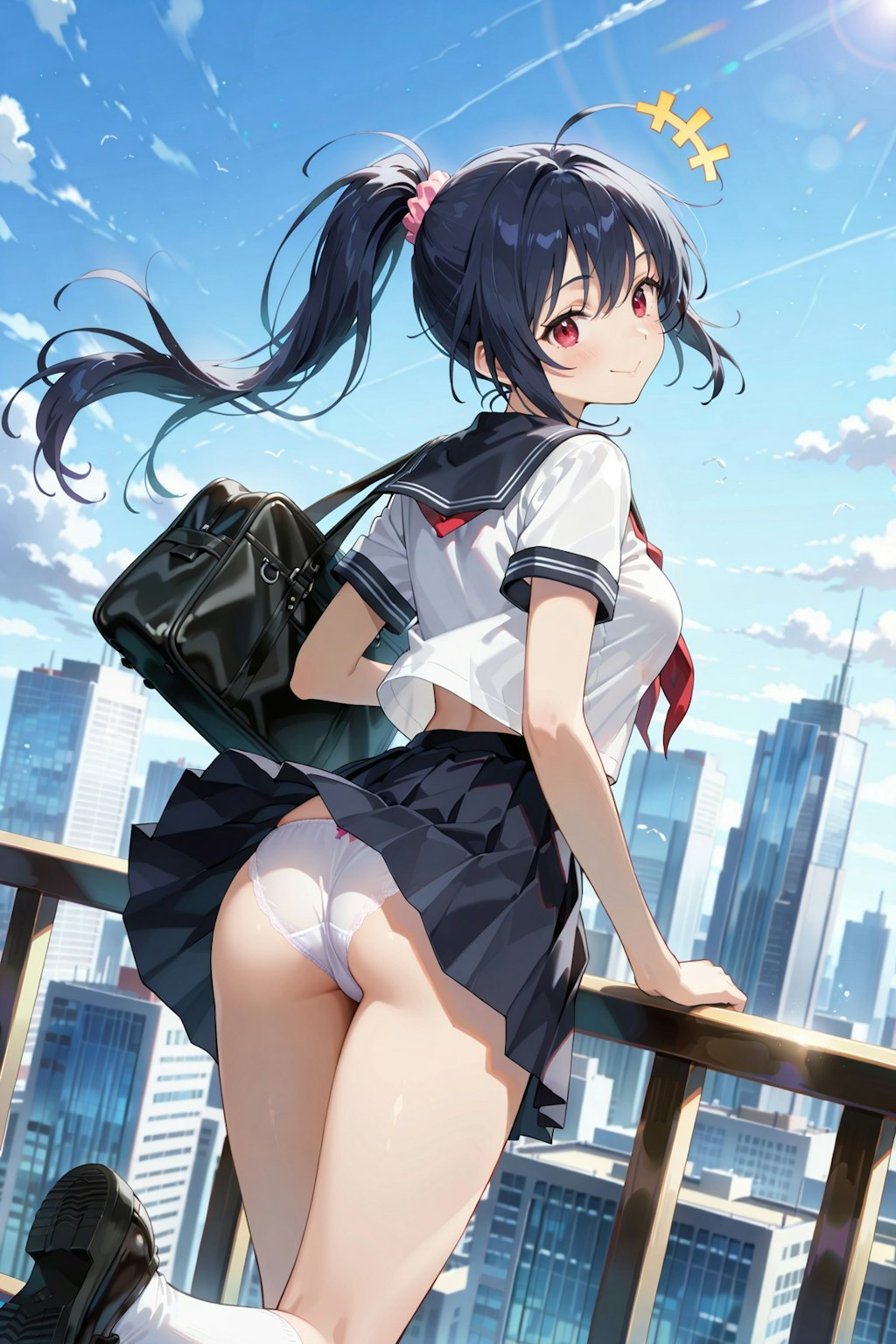 パンチラ登校撮影会 Y619