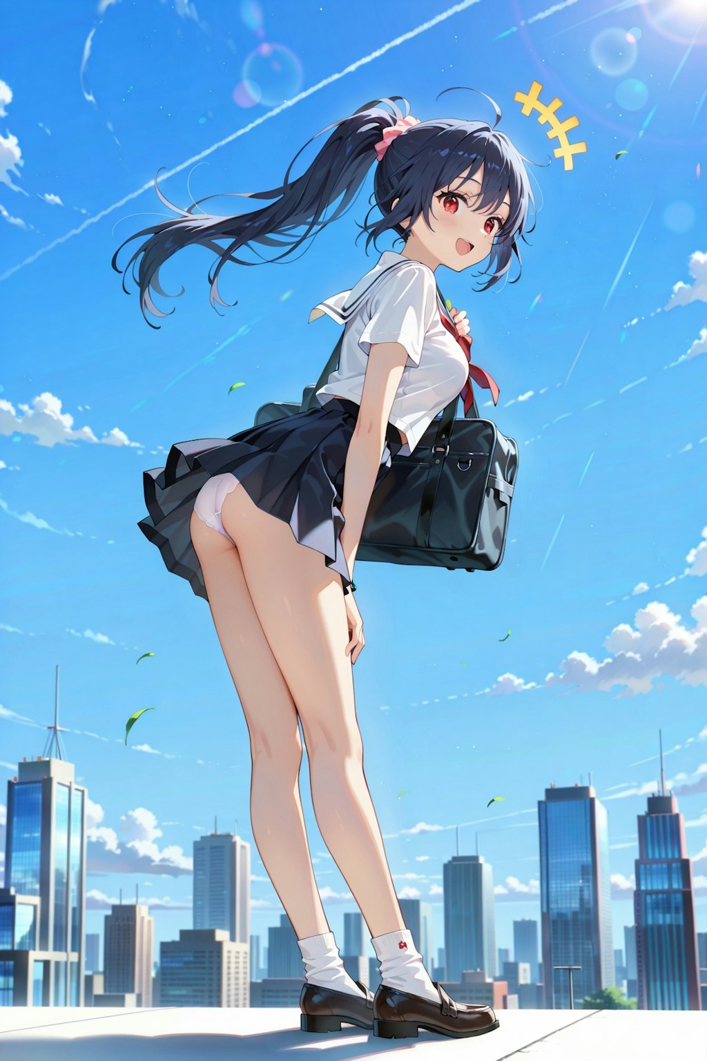 パンチラ登校撮影会 Y619