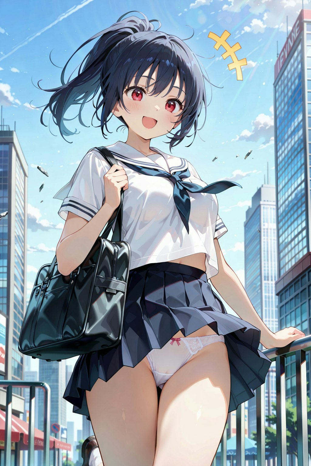 パンチラ登校撮影会 Y619