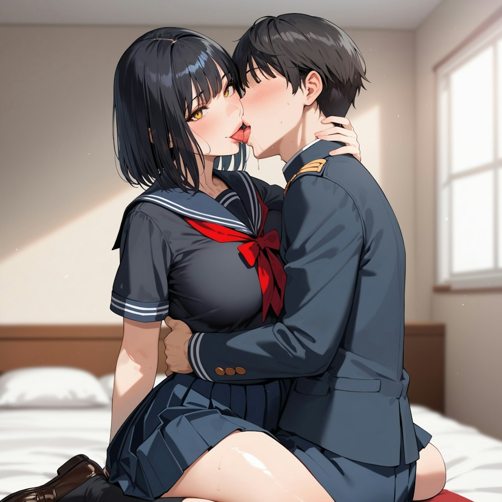 キスする南條美咲 2