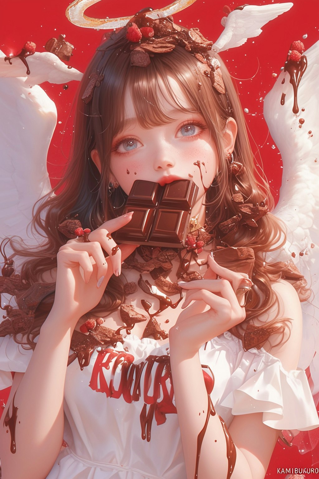 美女とチョコレート