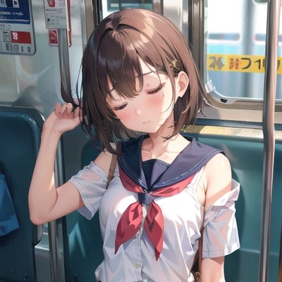 電車で居眠りは危険⚠️