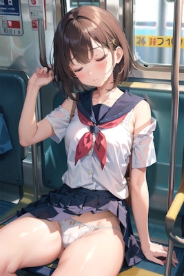 電車で居眠りは危険⚠️